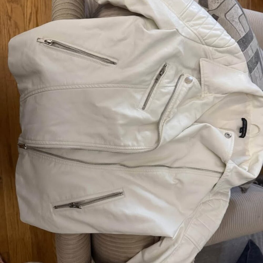 vintage leather imitation jacket never used